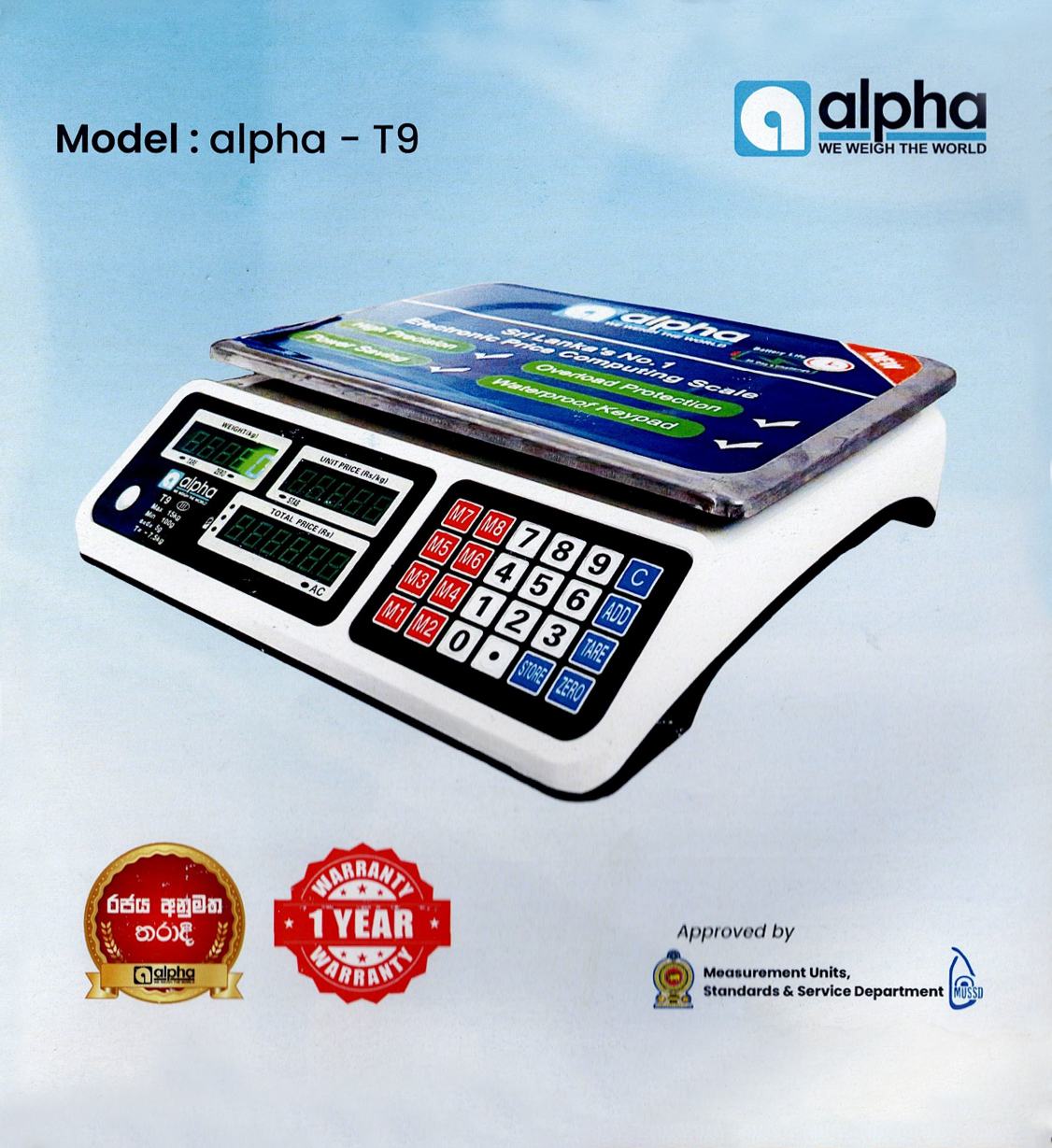 Model: alpha - T9