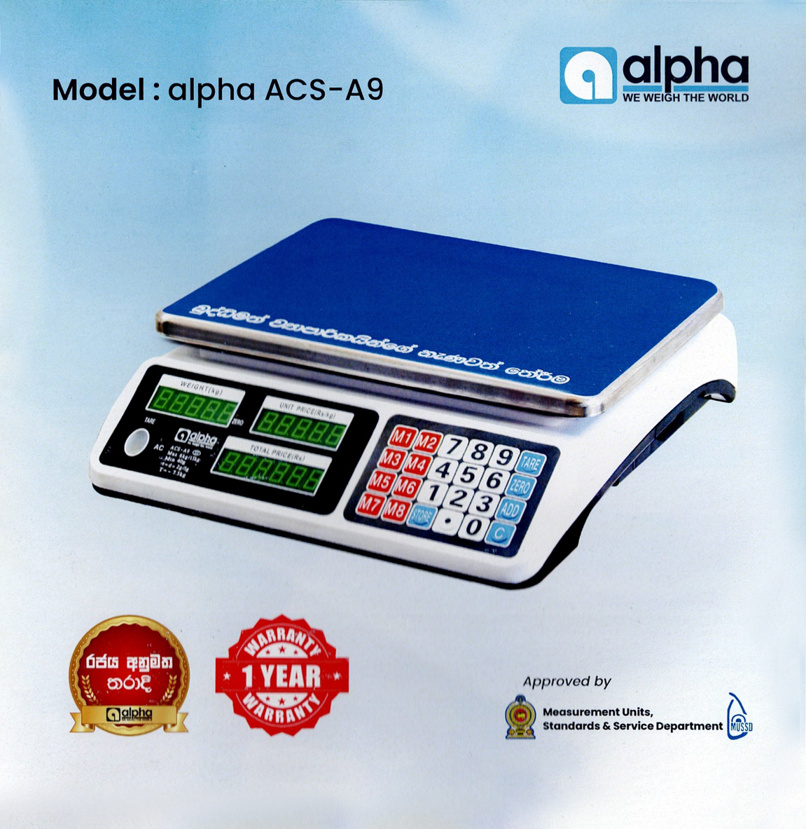 Model: alpha ACS-A9