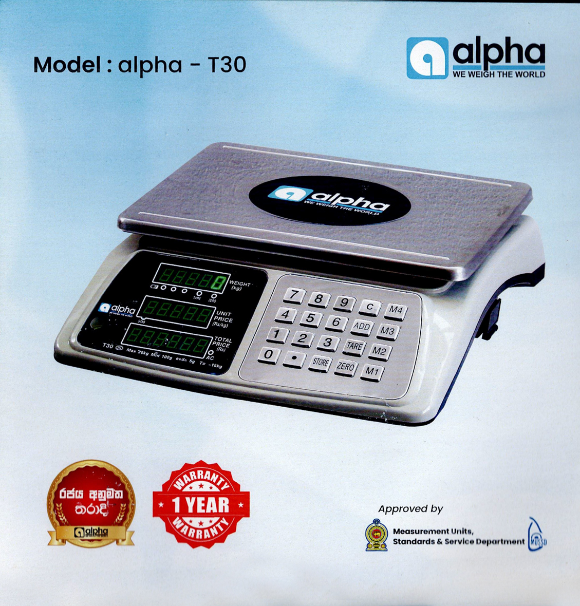 Model: alpha - T30