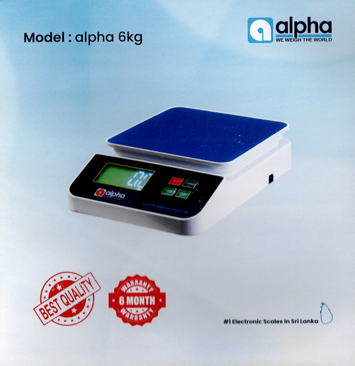 Model: alpha 6kg
